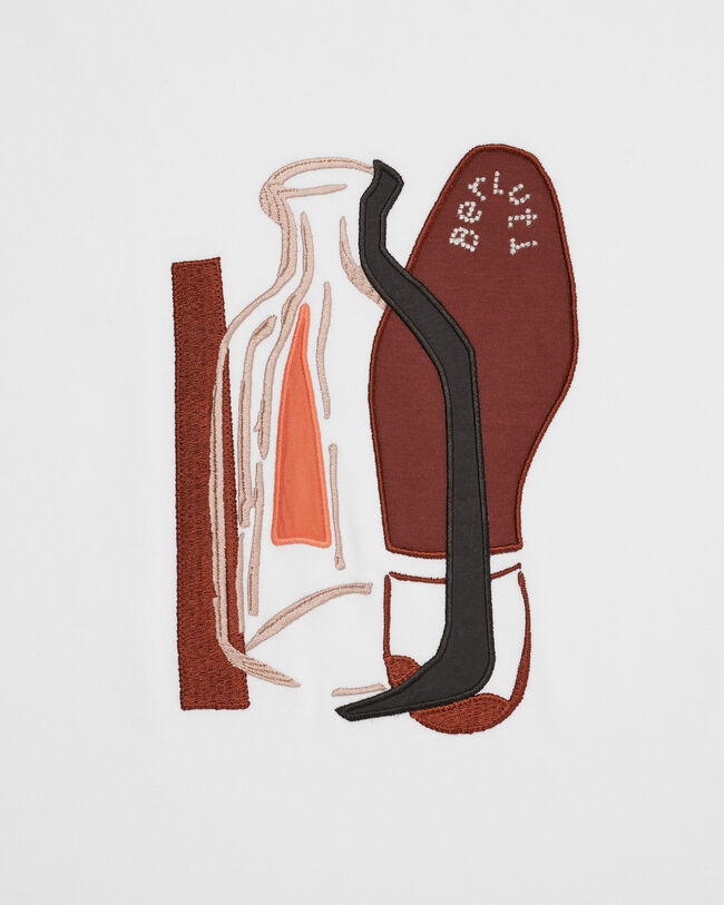 Berluti Artwork Collage T-shirt, Blanc Optique, hi-res
