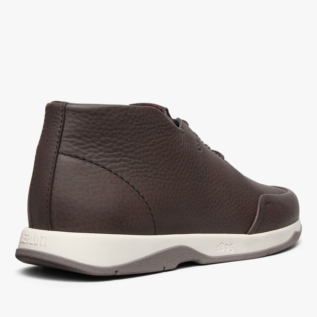 Echappee Soft Grained Calf Leather Derby, COFFEE, hi-res 5