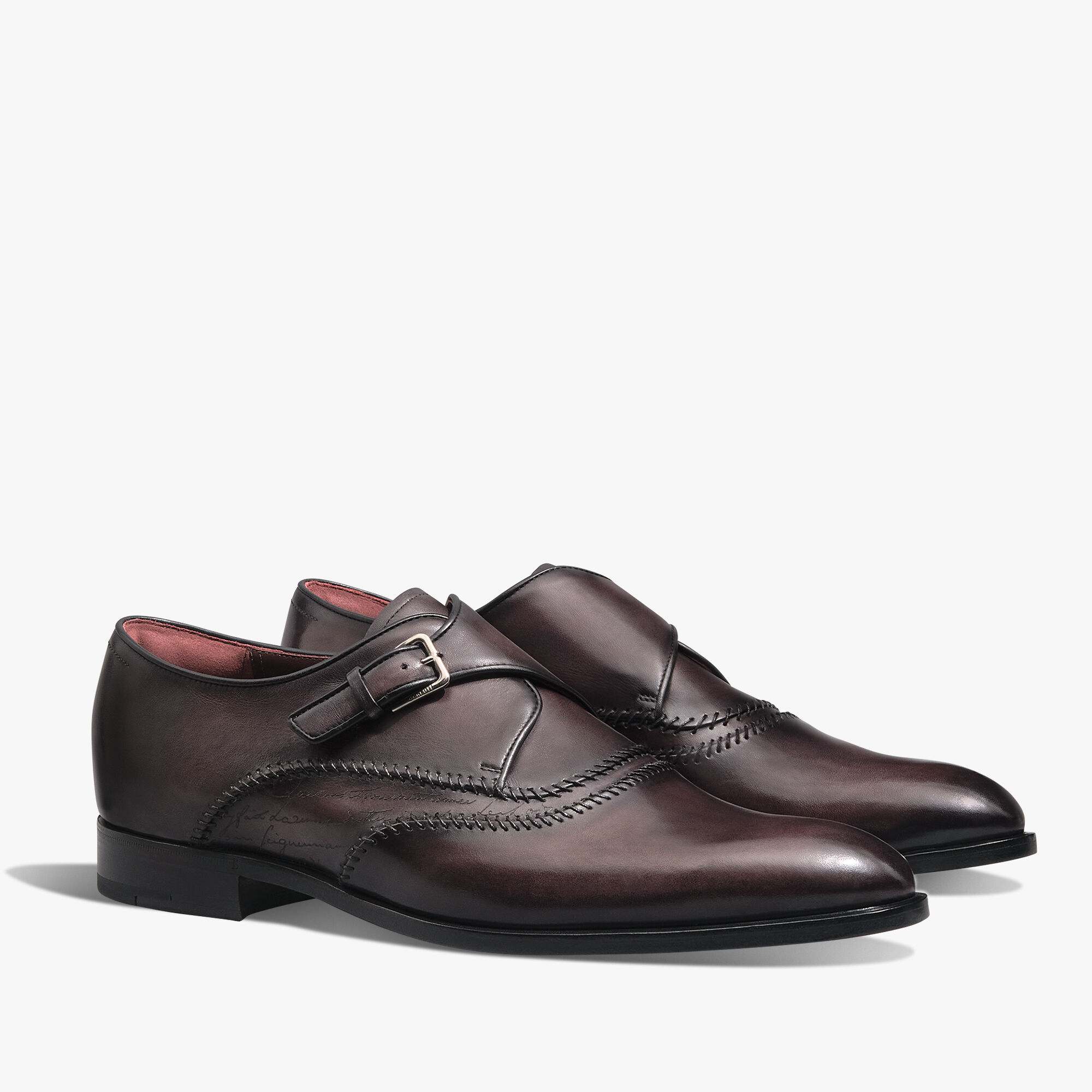 Rapiece Reprise Scritto Leather Monk Berluti US