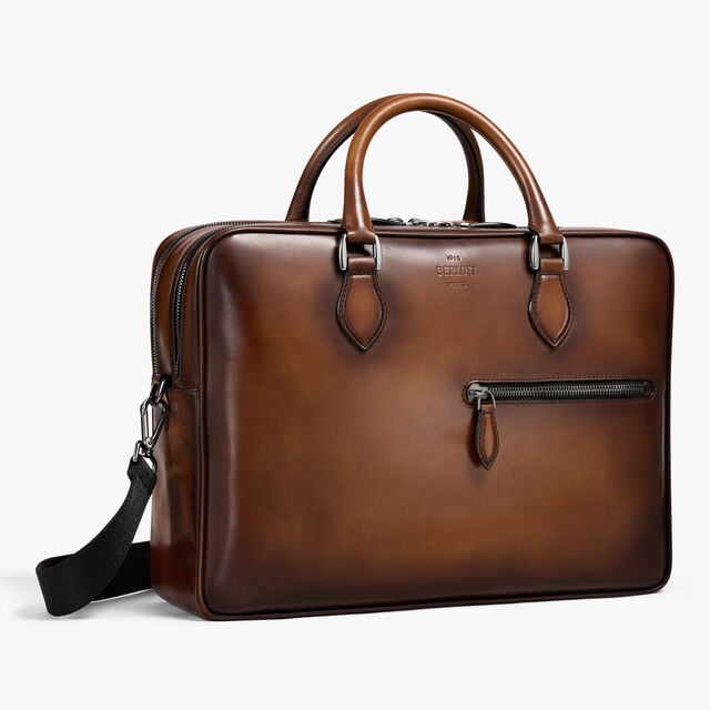 F088 Leather Briefcase, CACAO INTENSO, hi-res 6