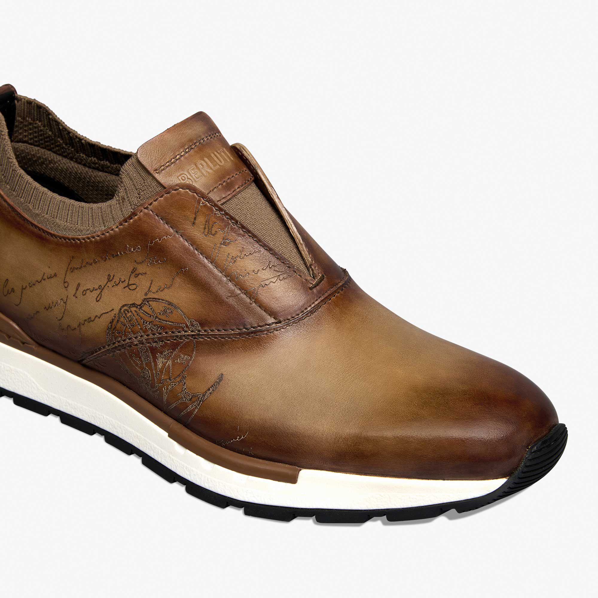 大割引 Track Fast Scritto US Berluti | Sneaker Slip-On Knit And Leather 靴