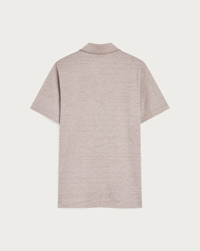 Scritto Pattern Piqu&eacute; Polo, Breezy Beige, hi-res