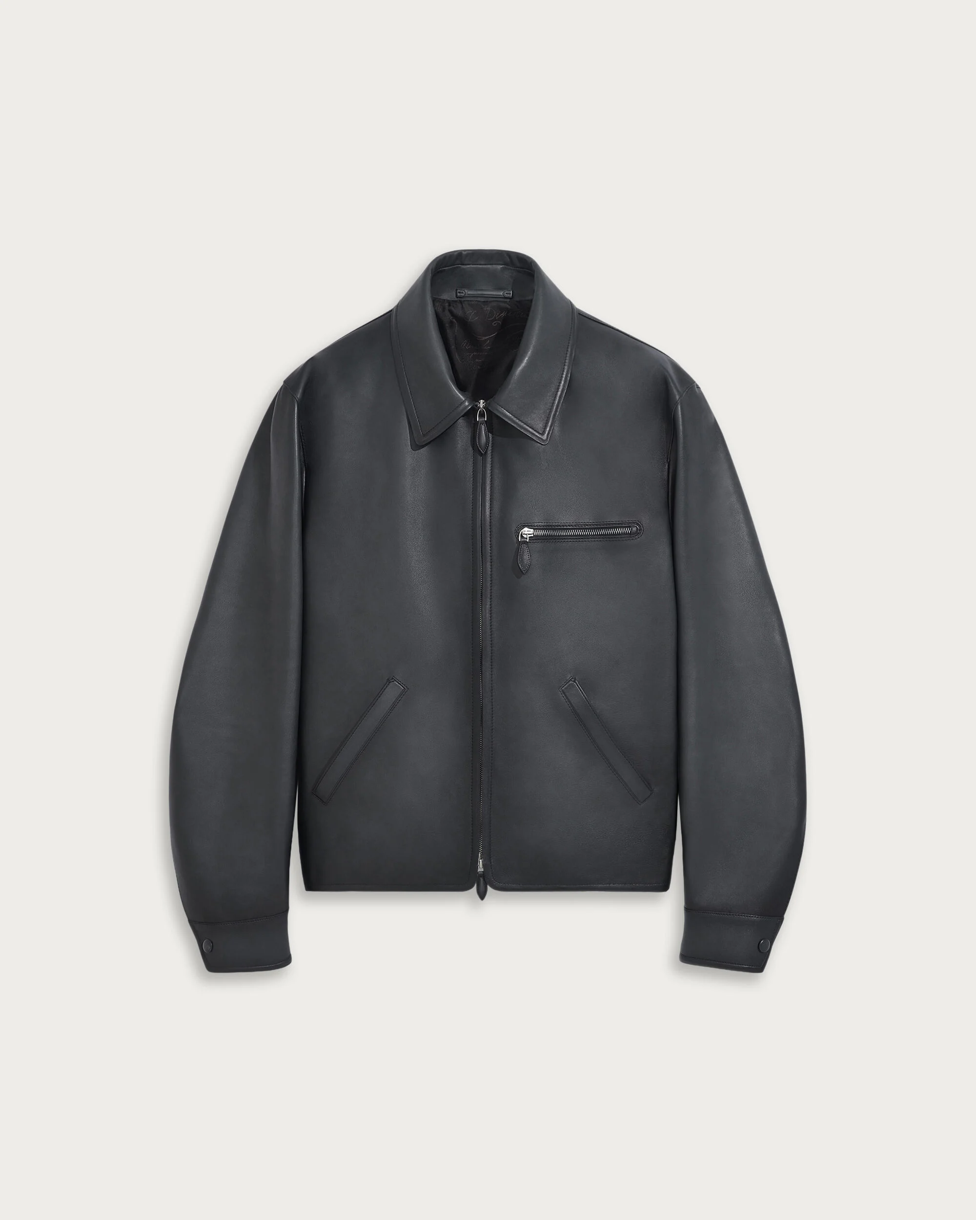 Leather Patina Un Jour Blouson, Black Shade, hi-res