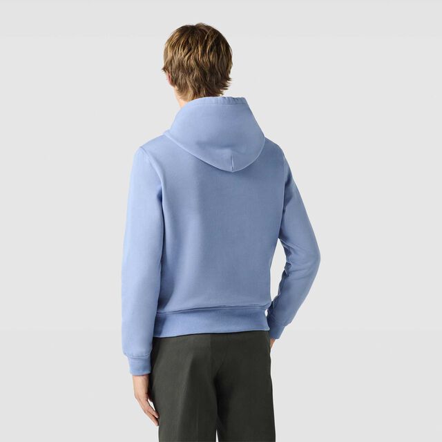 Embroided Scritto Hoodie, PALE BLUE, hi-res 3