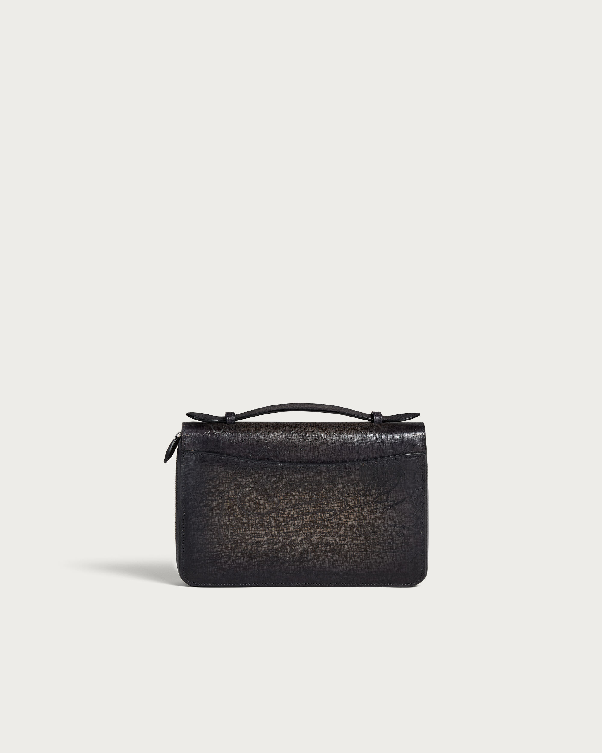 Itauba Wide Gradiant Zipped Pouch, Grey Flanel, hi-res