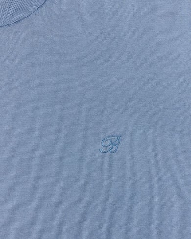 B-Thabor Embroidery Short-Sleeves Crewneck, Dark Woad, hi-res