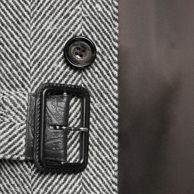 ヘリンボーン フォレスティエール コート, GREY MELANGE, hi-res 6