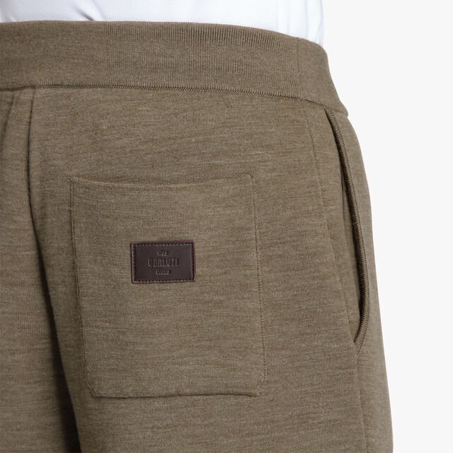 Wool Double Face Scritto Trousers, MILKY BROWN, hi-res 5