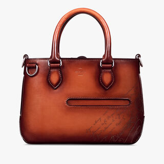 Toujours Gulliver Scritto Leather Messenger, TERRACOTTA, hi-res
