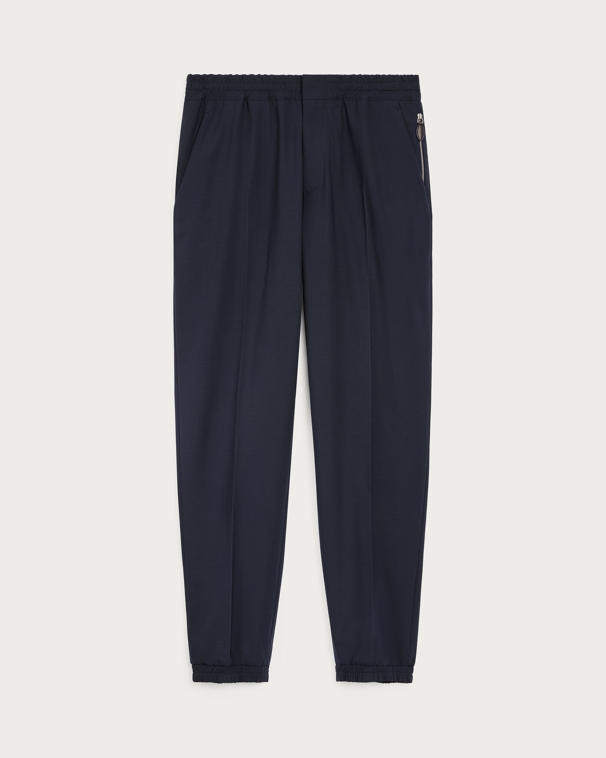 Pantalon de Jogging Fast Track avec Tirette de zip en Cuir, Marine, hi-res