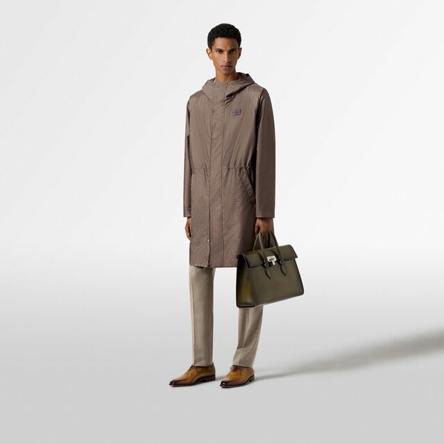 Nylon Scritto Packable Parka, SEPIA    , hi-res 4