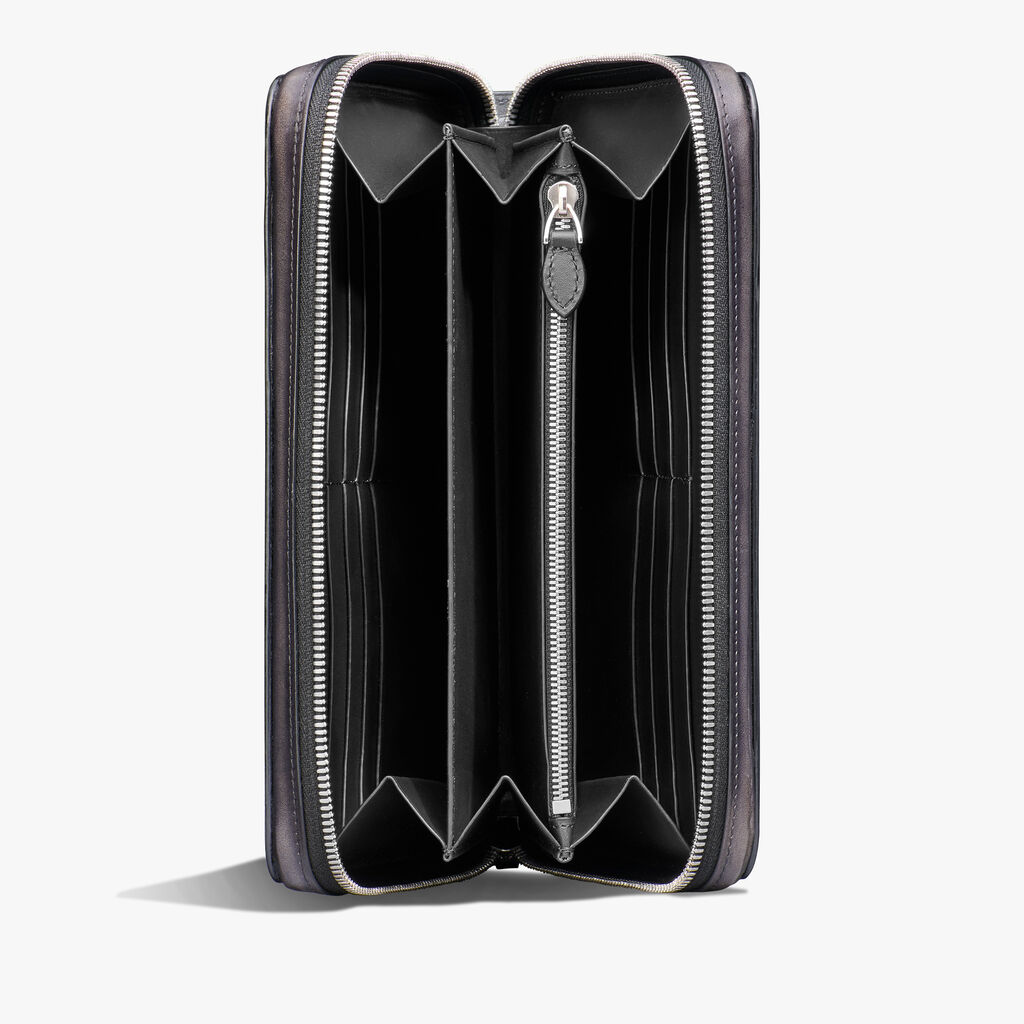 Itauba Wide Gradiant Scritto Leather Long Zipped Wallet | Berluti US