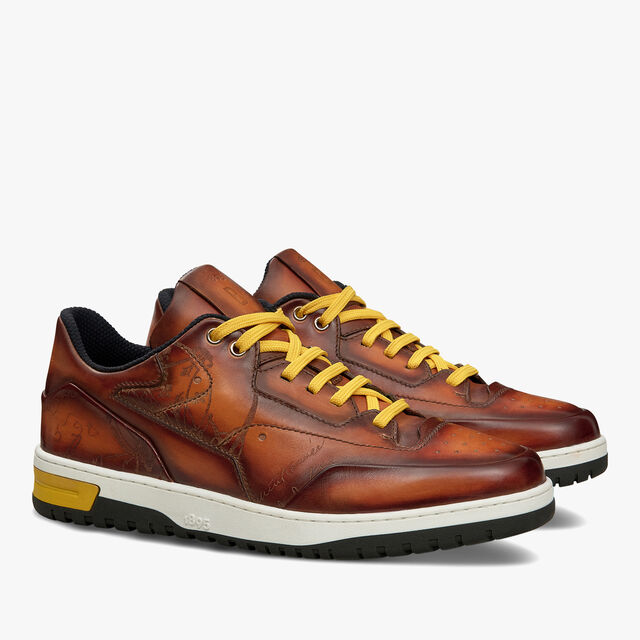 Playoff Scritto Leather Sneaker, HONEY, hi-res 2