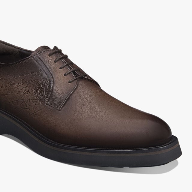 Alessio Scritto Venezia Calf Leather Derby, SOFT BROWN, hi-res 5