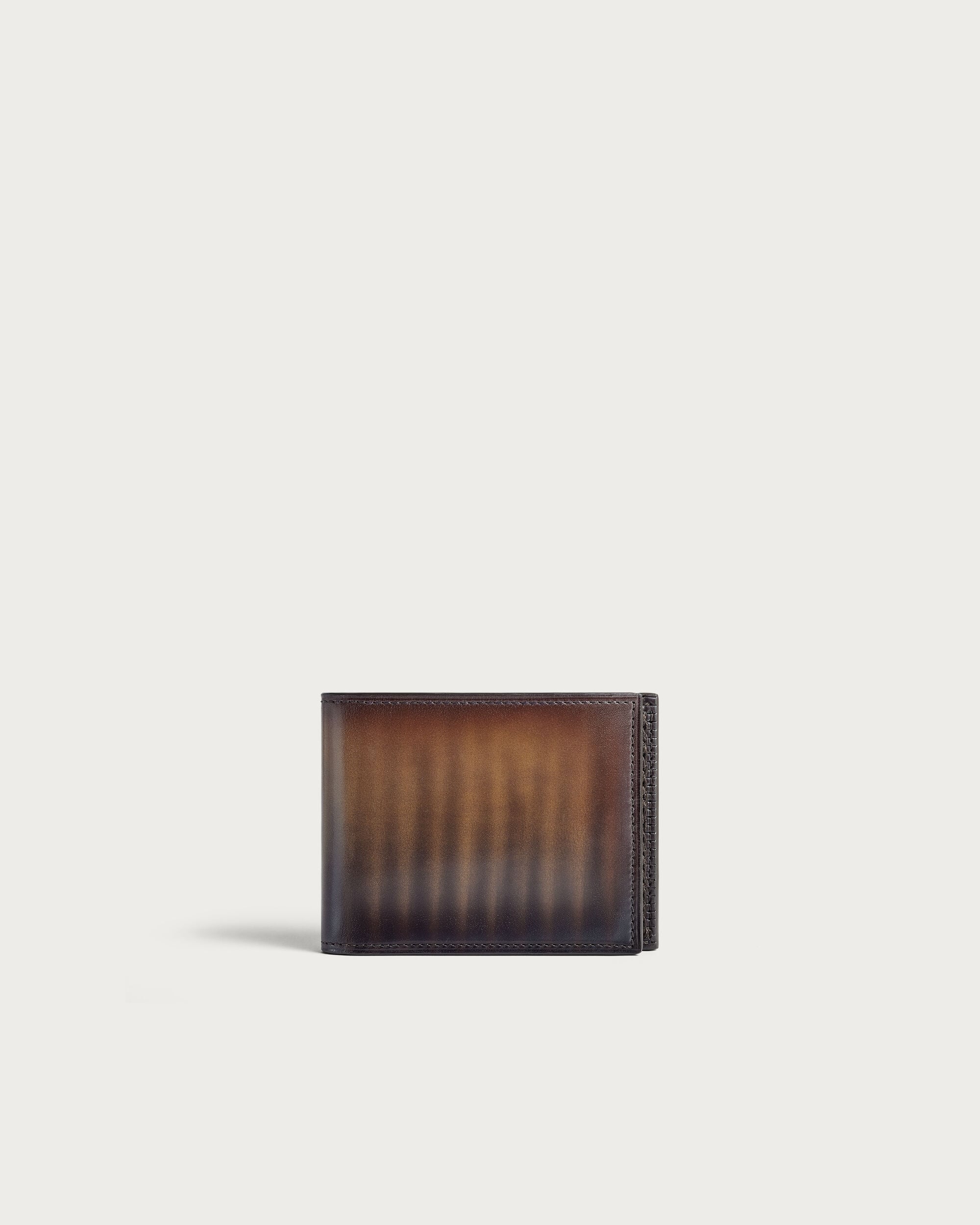 Makore Slim Luti Compact Wallet, Marrone & Nero, hi-res