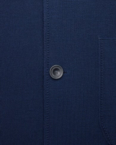 レザーディテール バイカラー ニット フォレスティエール, Navy & Purple, hi-res