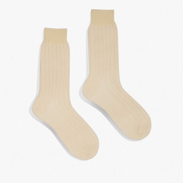 Natural Cashmere Socks, ECRU, hi-res 2
