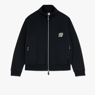 Wool Tracksuit Jacket, COLD NIGHT BLUE, hi-res