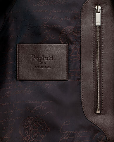 Leather Tracksuit, Earth Brown, hi-res