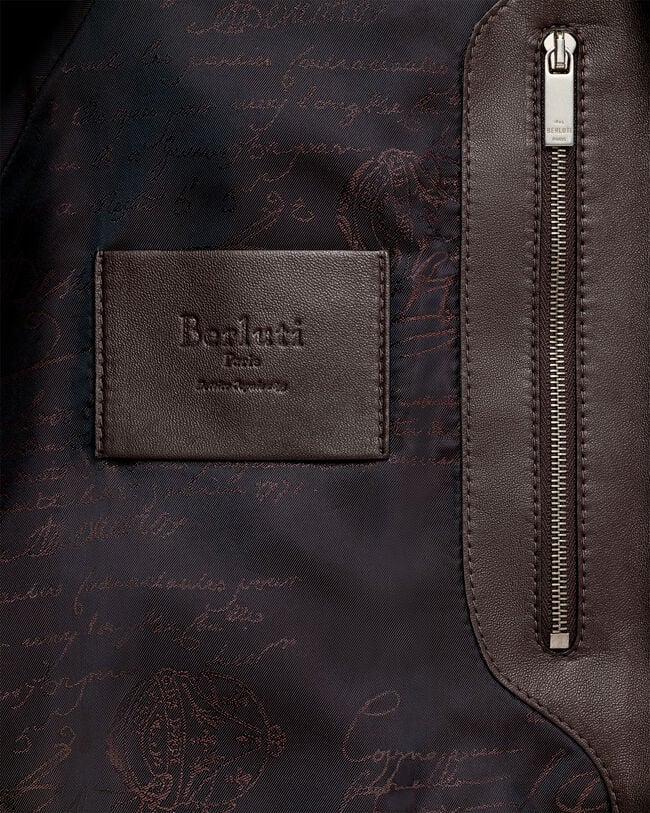 Leather Tracksuit, Earth Brown, hi-res