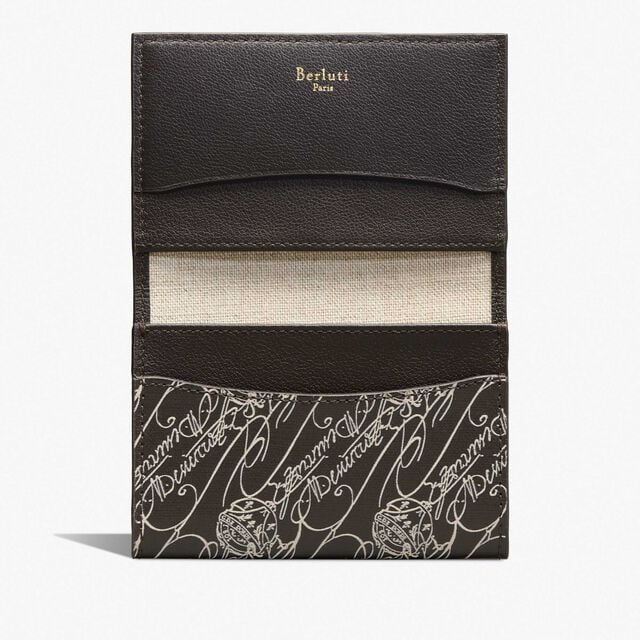 Imbuia Toile Marbeuf Card Holder, DARK BROWN + MADURO, hi-res 3