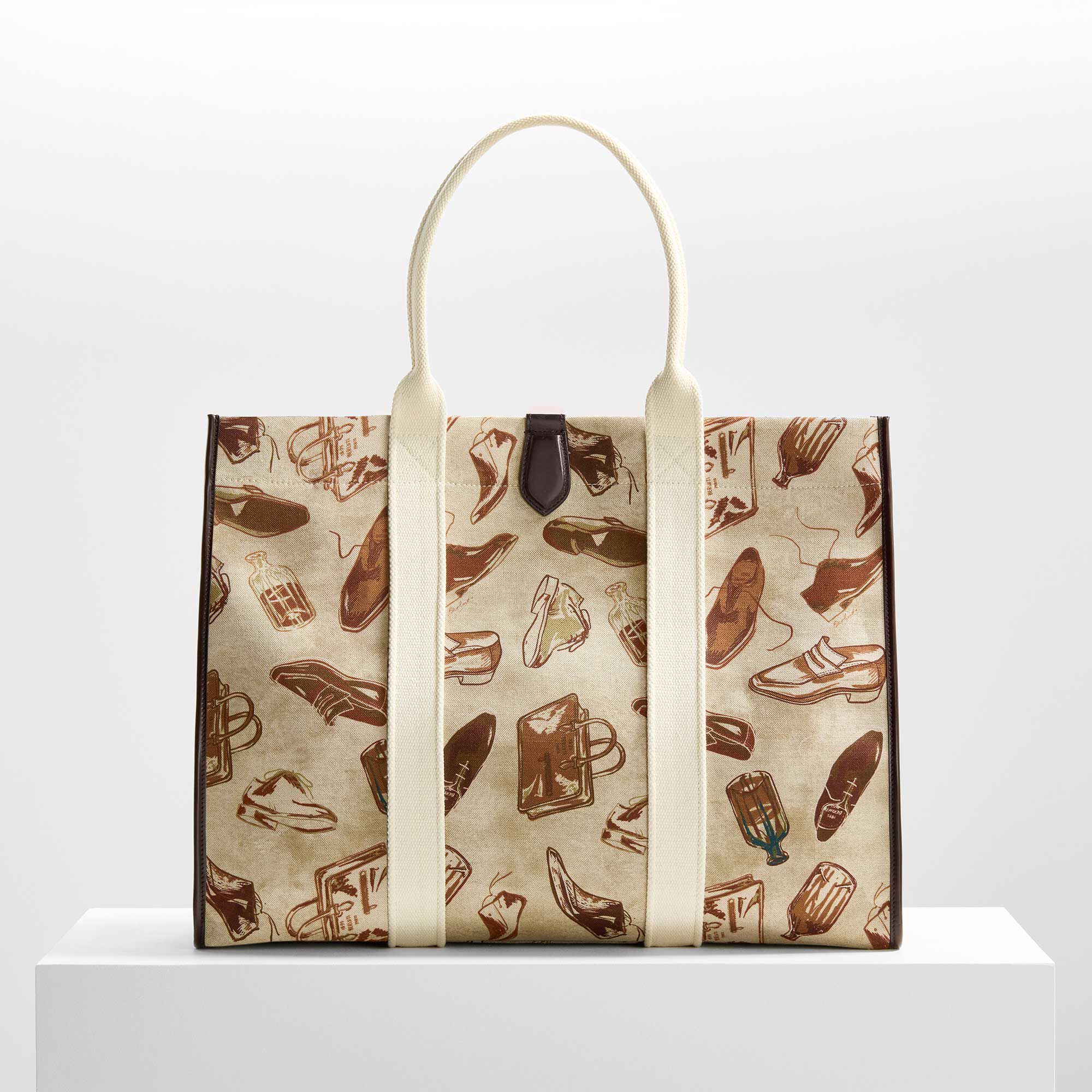 Open Tote XL Printed Fabric Tote Bag Berluti ES