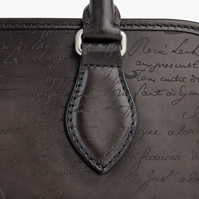 Premier Jour Scritto Leather Backpack, NERO GRIGIO, hi-res 7