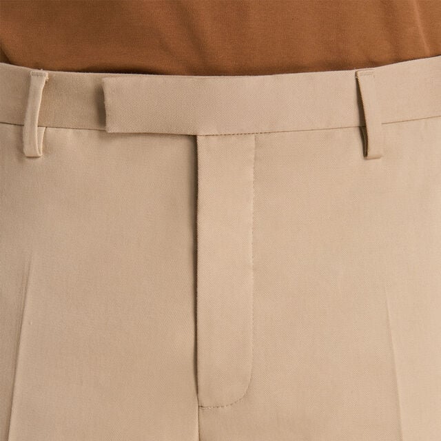 Pantalon Chino En Coton Stretch, SAND BEIGE, hi-res 5
