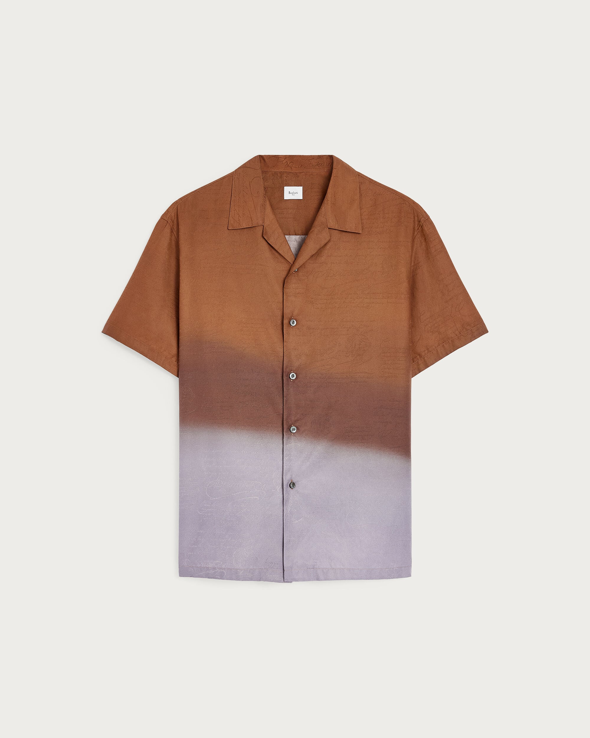 Patina Effect Short-Sleeves Shirt, Toffee Mist Patina, hi-res