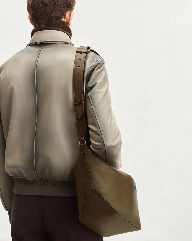 Sac Bandoulière Toujours Soft Zipped Hobo, Dark Kaki, hi-res