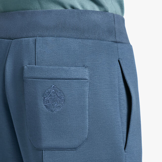 Jogging Trousers With Embroidered Crest, PRUSSIAN BLUE / BLACK, hi-res 5