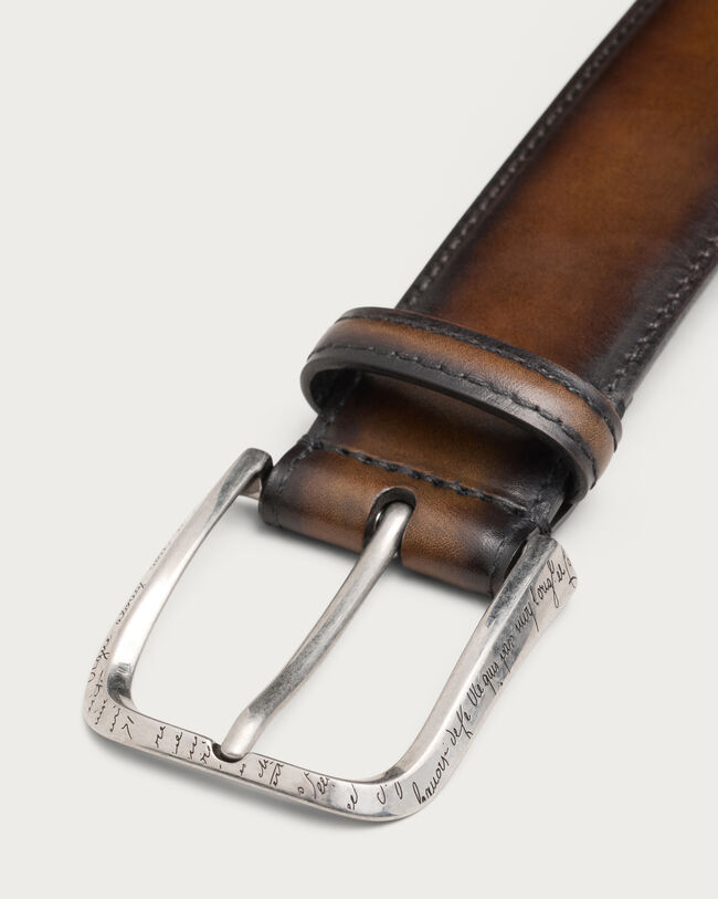 Curve Belt, Charcoal Brown, hi-res