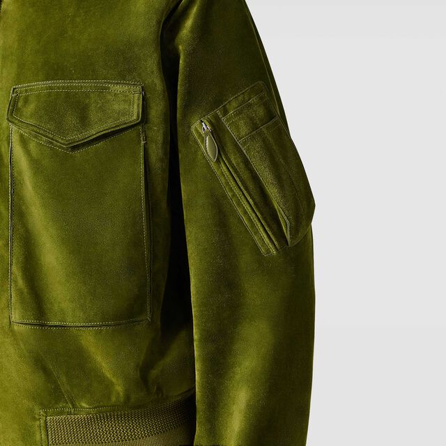 Suede Military Bombers, GRASS, hi-res 5