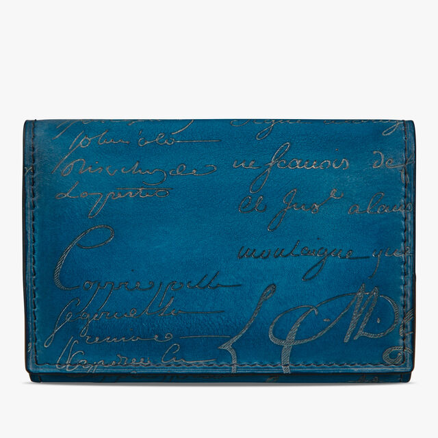 Imbuia Scritto Leather Card Holder, AVEIRO, hi-res 1