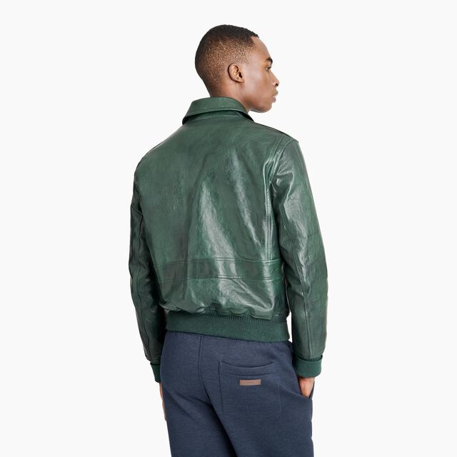 Patina Flight Jacket, DEEP GREEN, hi-res 4