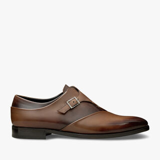 Demesure Leather Monk Shoe, CACAO INTENSO, hi-res