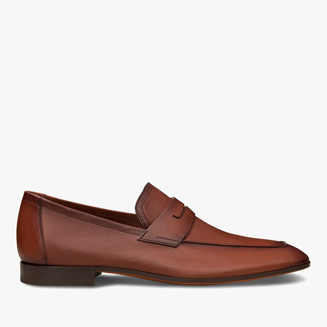 Lorenzo Kangaroo Leather Loafer, TABACCO, hi-res 1