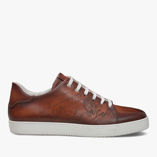 Playtime Scritto Leather Sneaker, CACAO INTENSO, hi-res