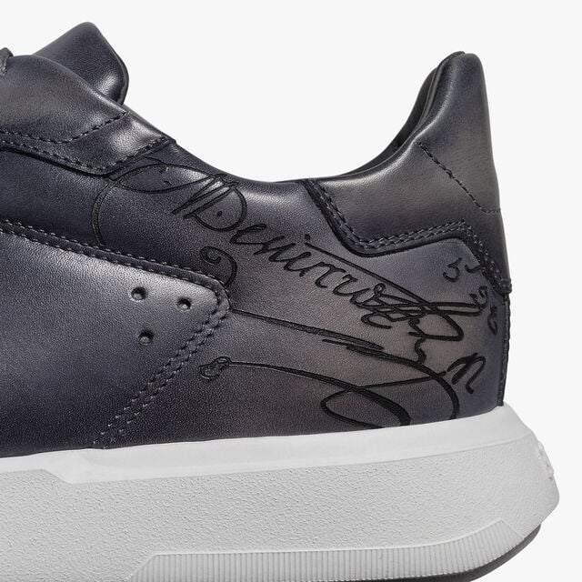 Stellar Scritto Venezia Calf Leather Sneaker, IRON GREY, hi-res 8