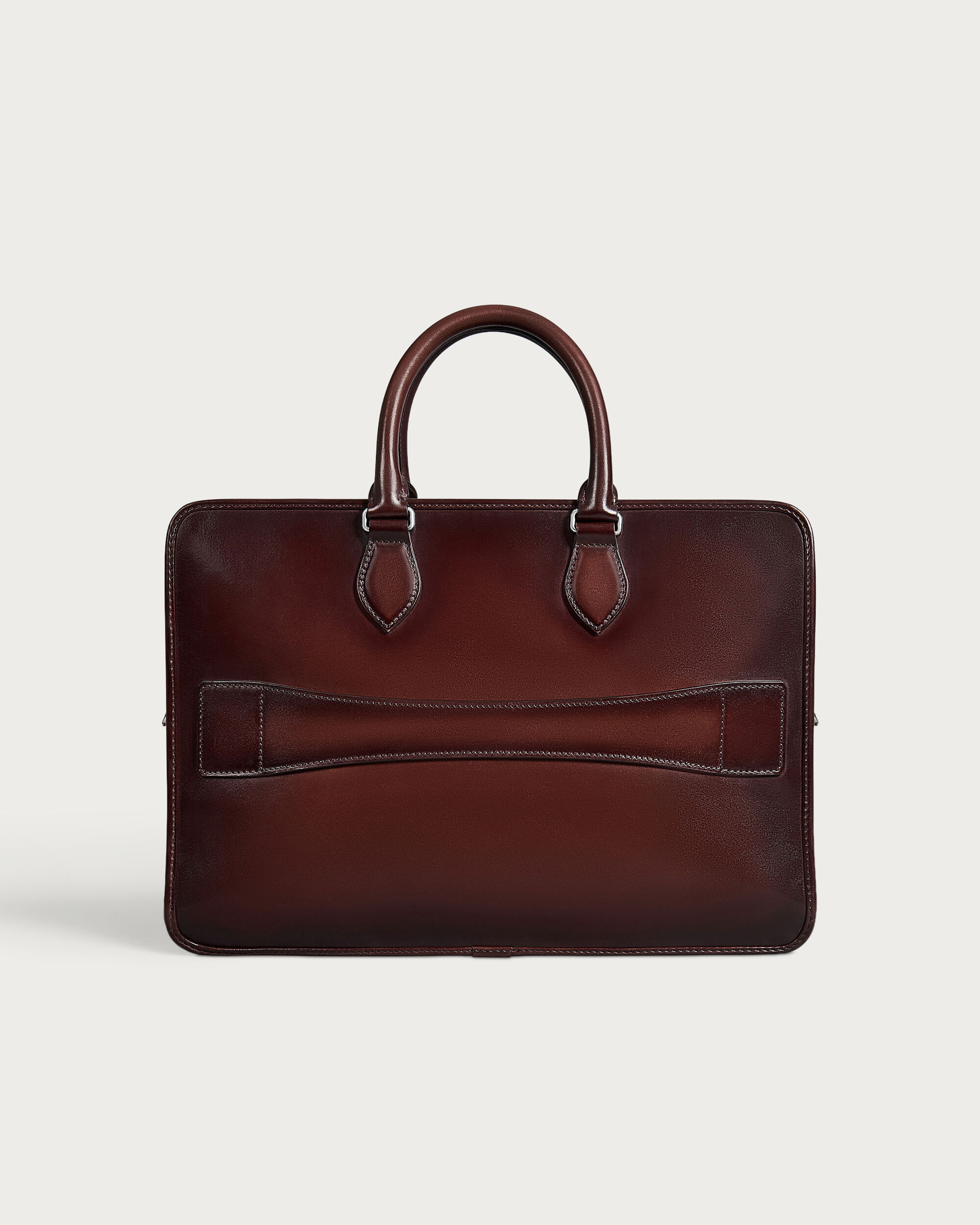 Un Jour Pocket Briefcase, Legno Bruciato, hi-res