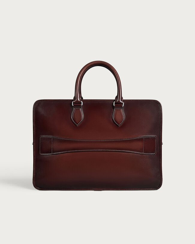 Un Jour Pocket Briefcase, Legno Bruciato, hi-res