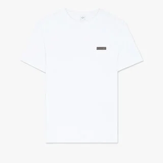 Leather Tab T-Shirt, BLANC OPTIQUE, hi-res