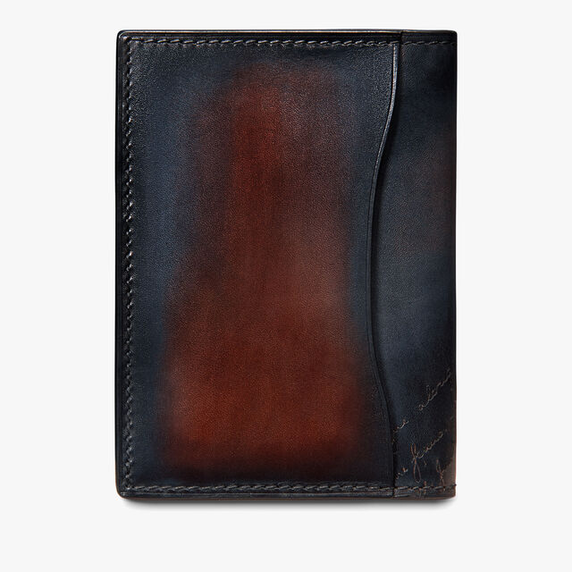 Porte-Cartes Jagua En Cuir Scritto, CHARCOAL BROWN, hi-res 2