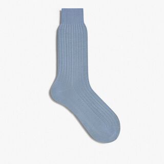 Cotton Ribbed Socks, FAUVE, hi-res