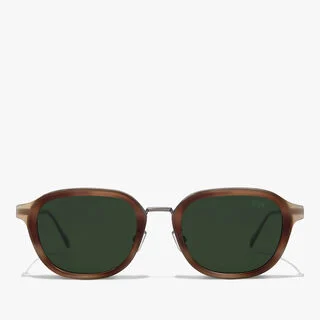 Equinox Metal And Acetate Sunglasses, CACAO + GREEN, hi-res