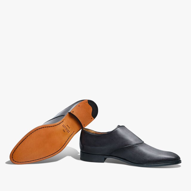 B Volute Leather Monk, NERO GRIGIO, hi-res 4