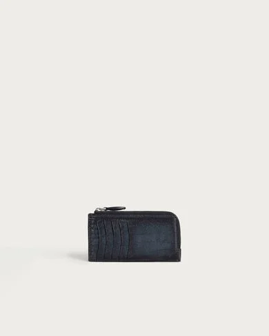 Koa Maxi Zipped Card Holder, Indigo Denim, hi-res