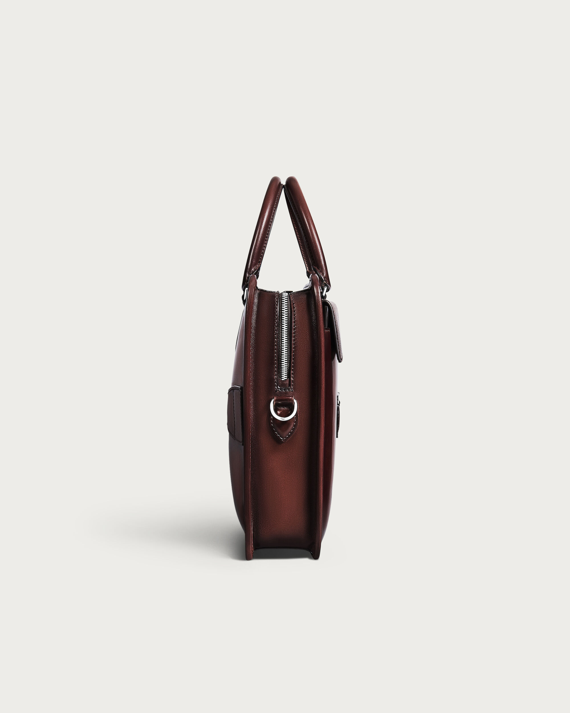 Un Jour Pocket Briefcase, Legno Bruciato, hi-res