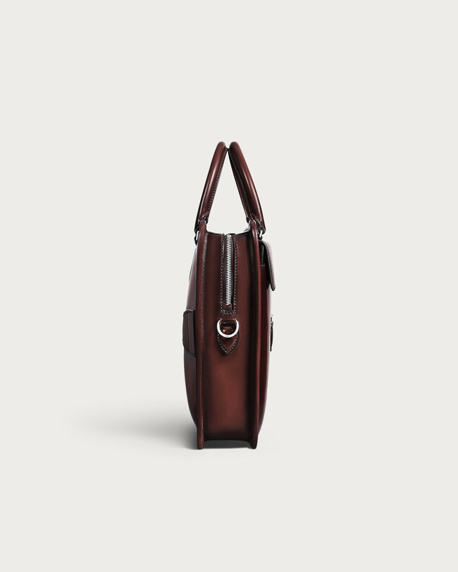 Un Jour Pocket Briefcase, Legno Bruciato, hi-res