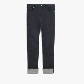 Straight Denim Pants, DARK INDIGO DENIM, hi-res